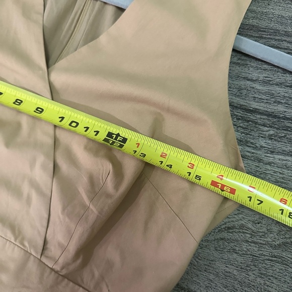 J. Crew Tan Wrap Tiered Midi Sundress - Picture 6 of 8